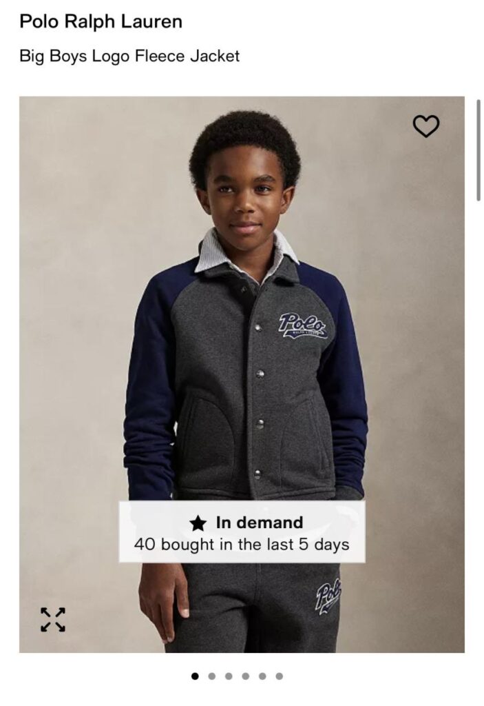 Áo khoác lông cừu có logo Uncle Bird Polo Big Boys