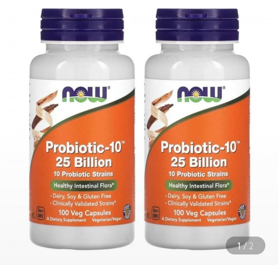 iHerb Now Foods Probiotics 25 tỷ 100 viên 2 hộp