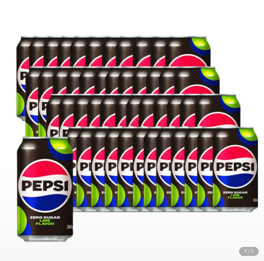 [G Market] Pepsi Cola Không Đường Vôi 355ml 48 lon (UCL)