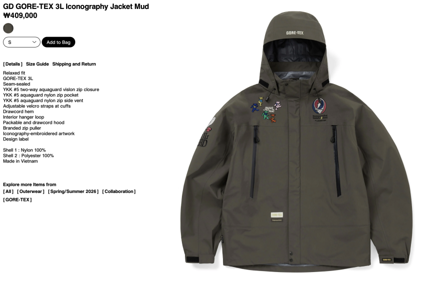 Đây không bao giờ là Gore-Tex