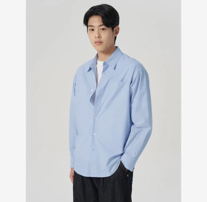 Áo sơ mi cotton poplin 8 giây 60 số