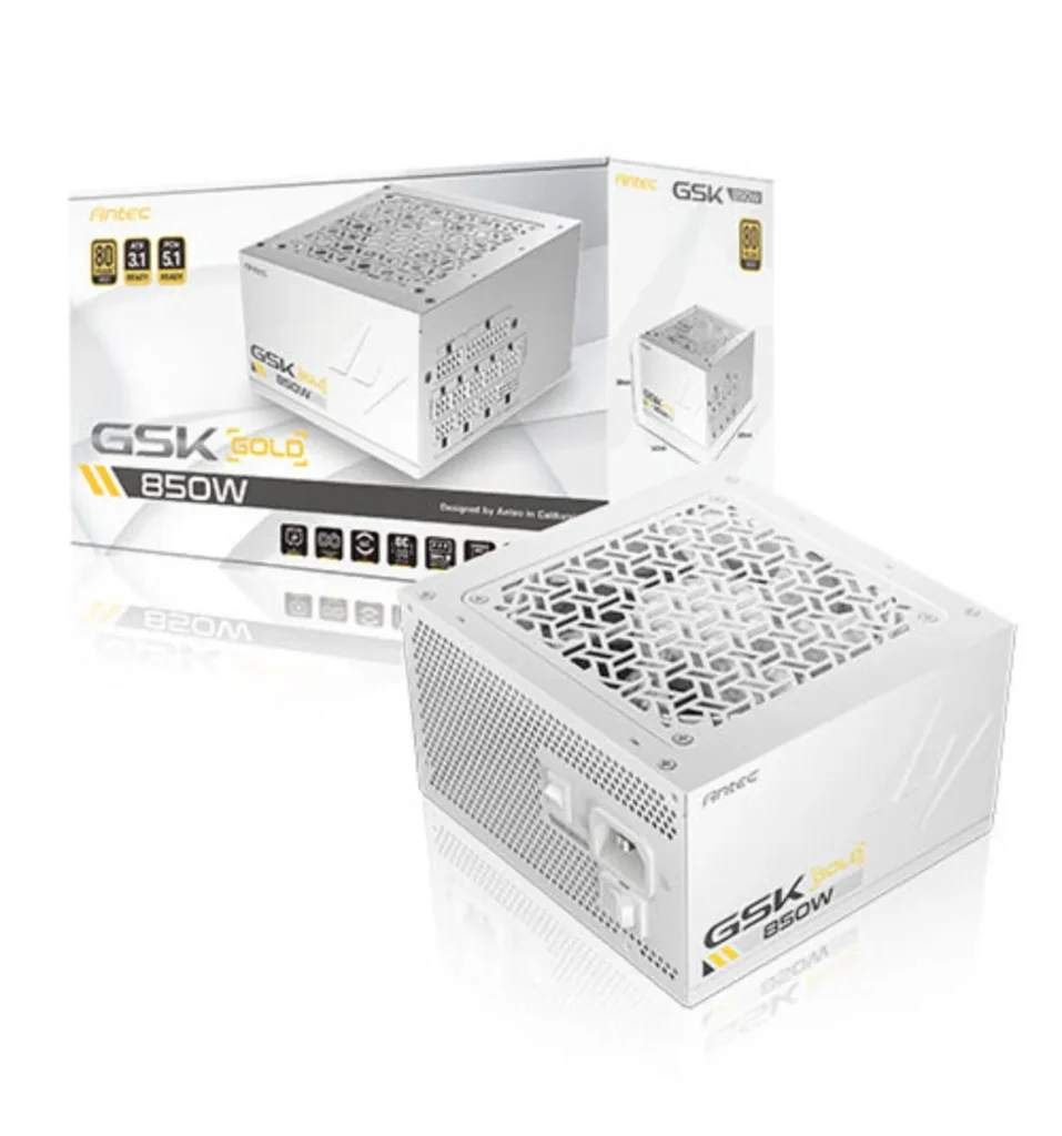 Antec GSK 850W WHITE 80PLUS GOLD ATX 3.1 mô-đun đầy đủ (PCIE5.1)