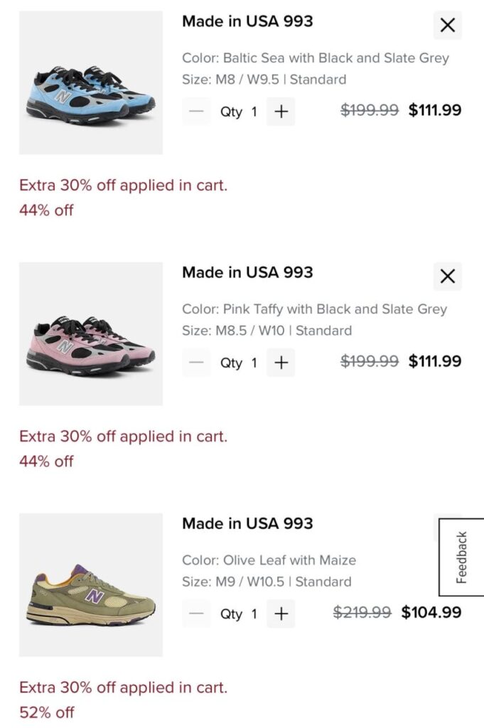 Cho New Balance 990/993