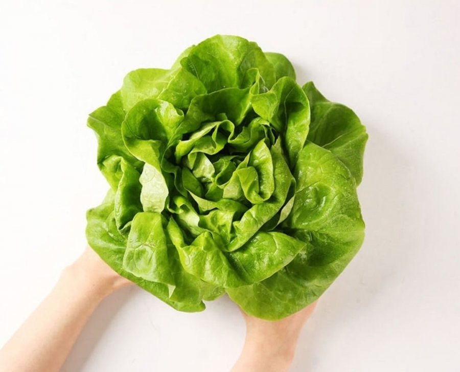 Salad rau củ, nước suối Dongwon