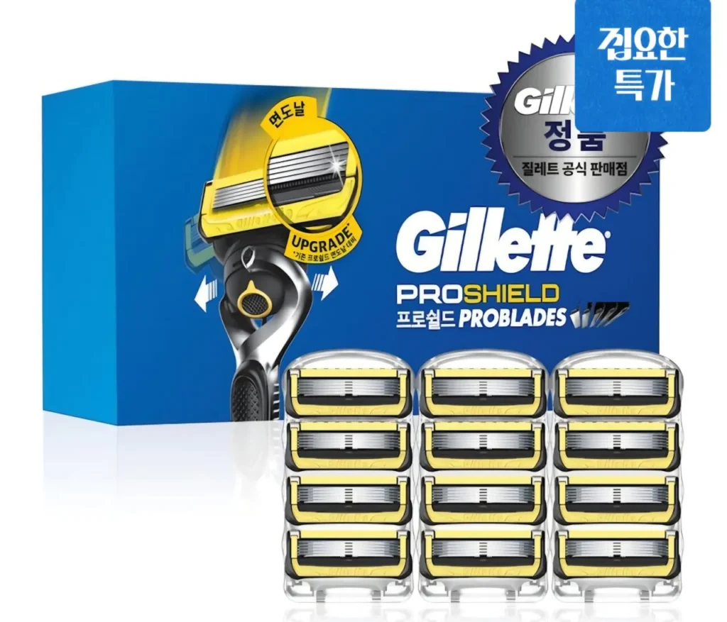 Lưỡi dao cạo màu vàng Gillette ProShield 12 gói