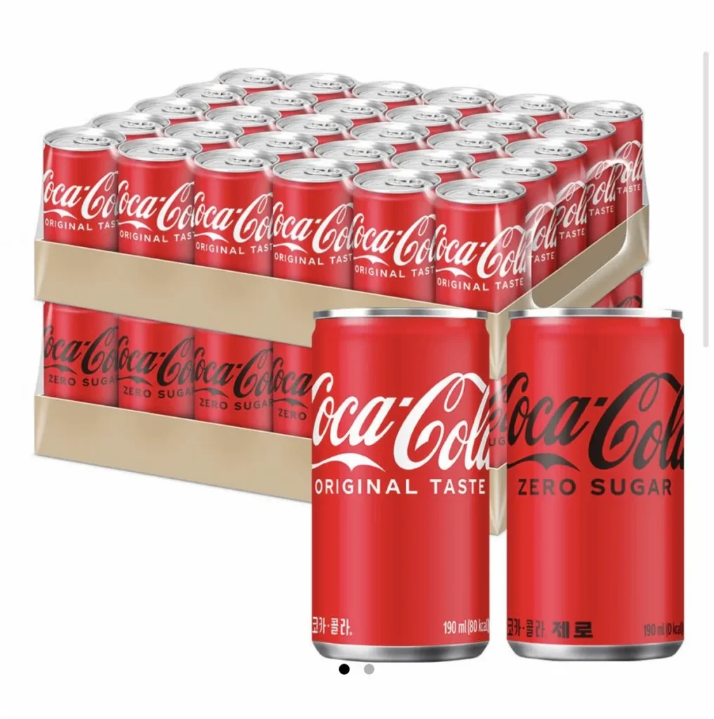 Coca-Cola Zero, 190ml, 30 đơn vị + Coca-Cola, 190ml, 30 đơn vị (t thành viên)