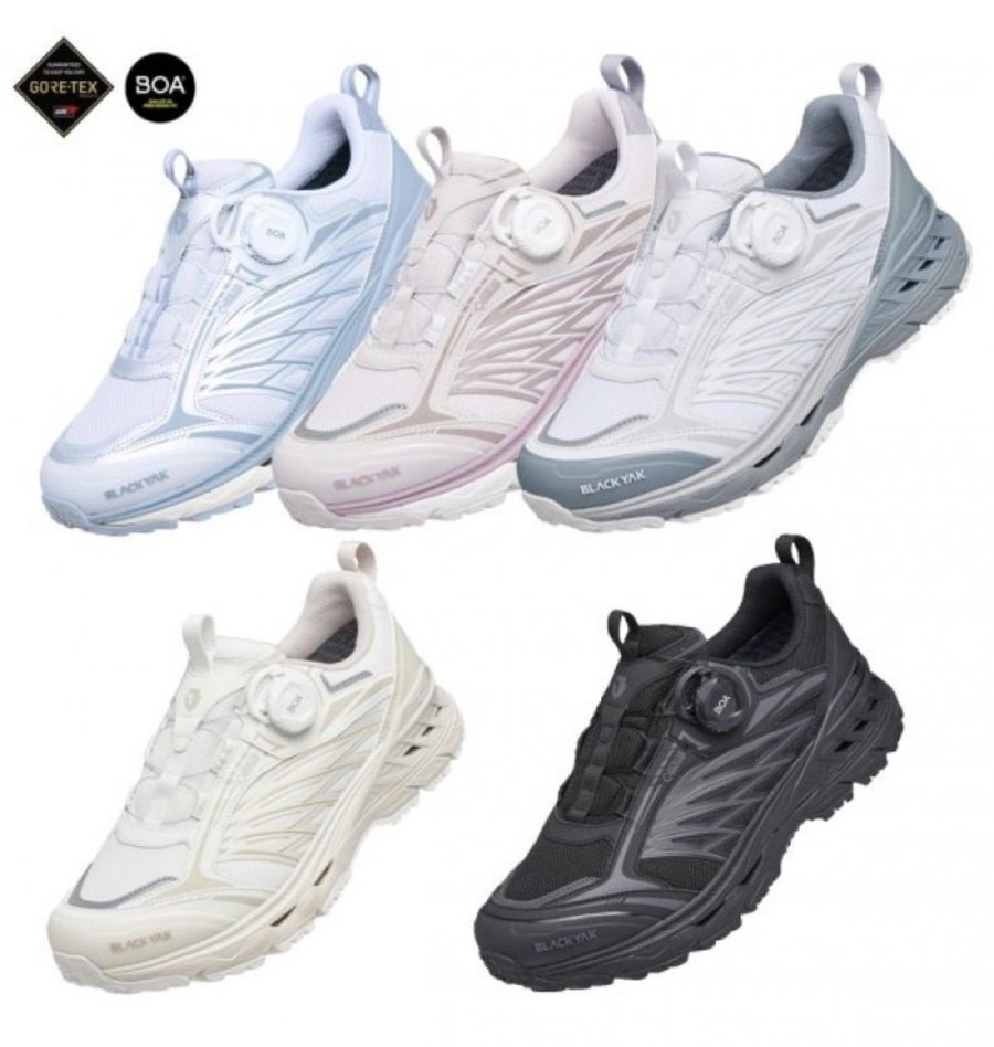 Giày leo núi thông thường Gore-Tex Unisex màu đen Yak