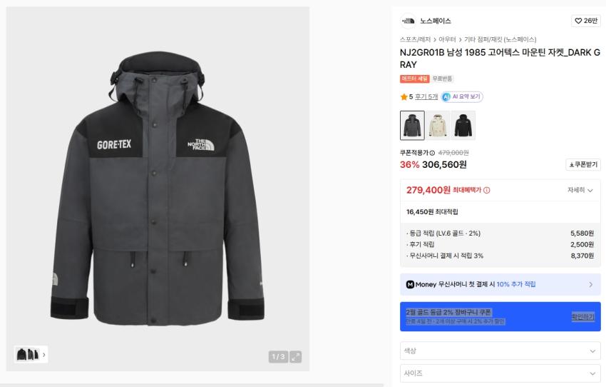 Áo khoác leo núi Gore-Tex 1985 của The North Face