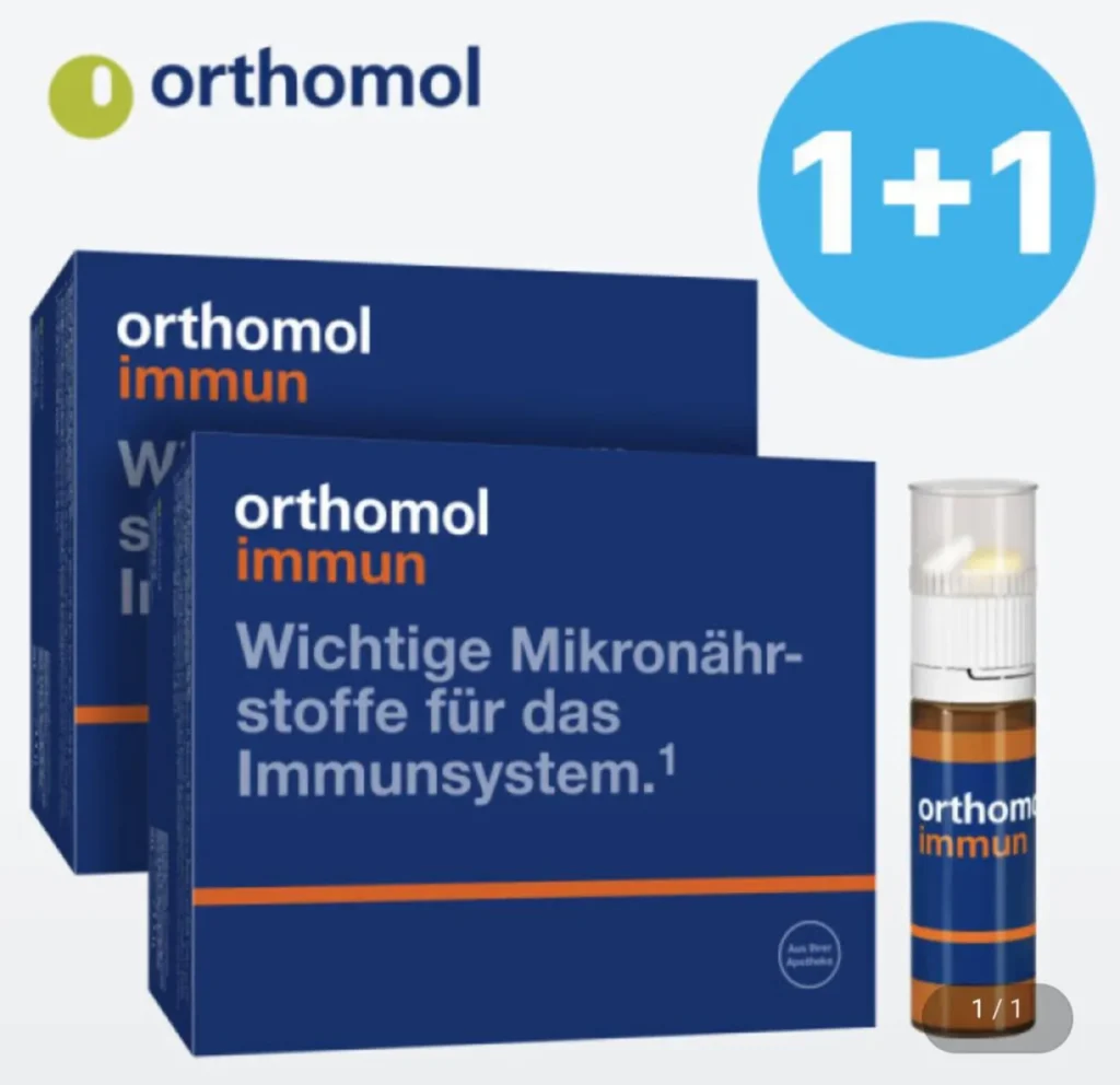 Vitamin đa miễn dịch Orthomol 30 khẩu phần, 2 hộp