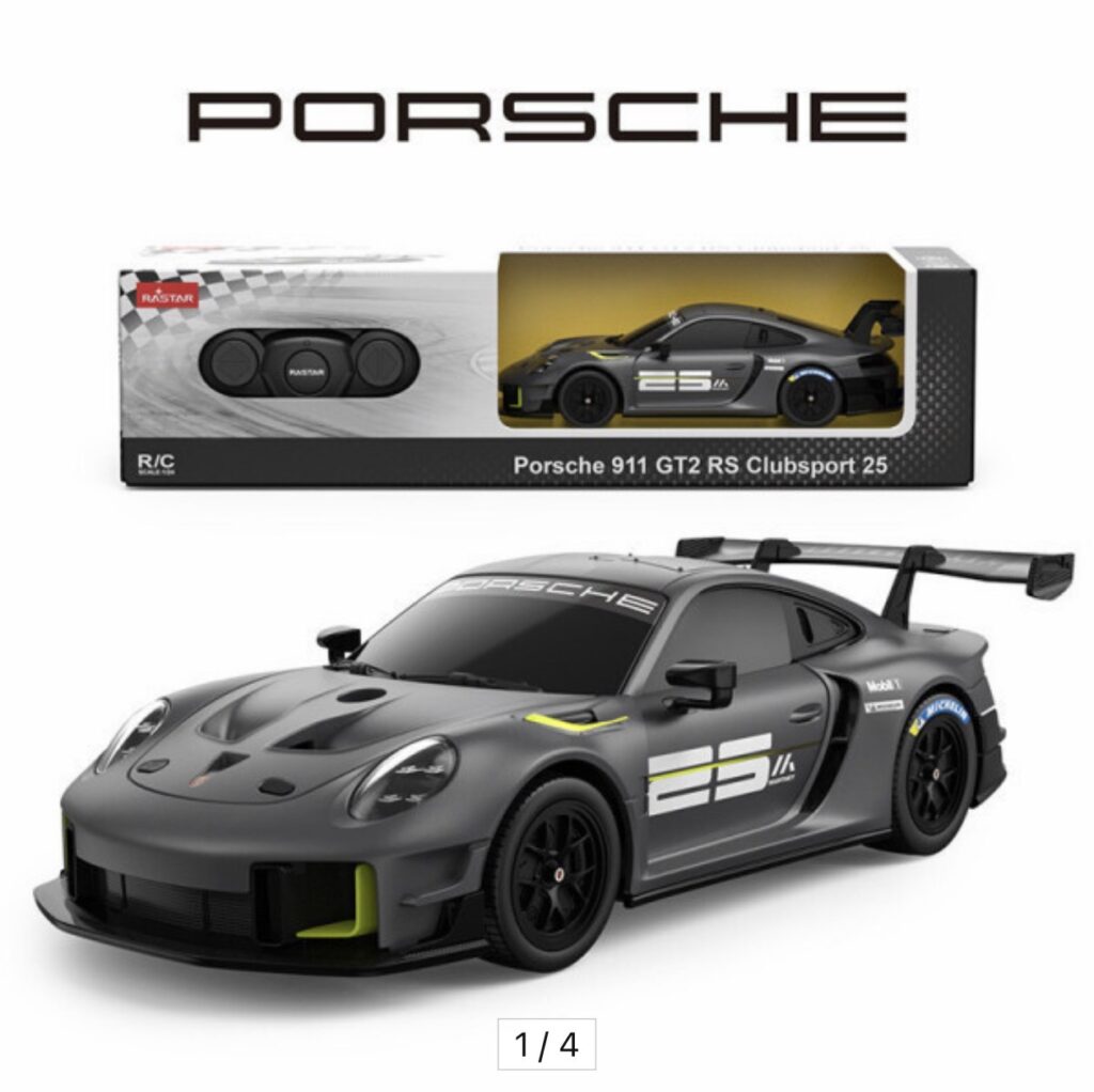 [Đấu giá] RASTAR Manthey Phiên bản giới hạn thứ 25 Porsche 911 GT2 RS RC Car 1:24
