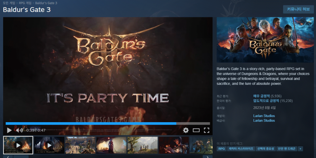[Steam] Baldur’s Gate giảm giá 3_25% từ trước đến nay
