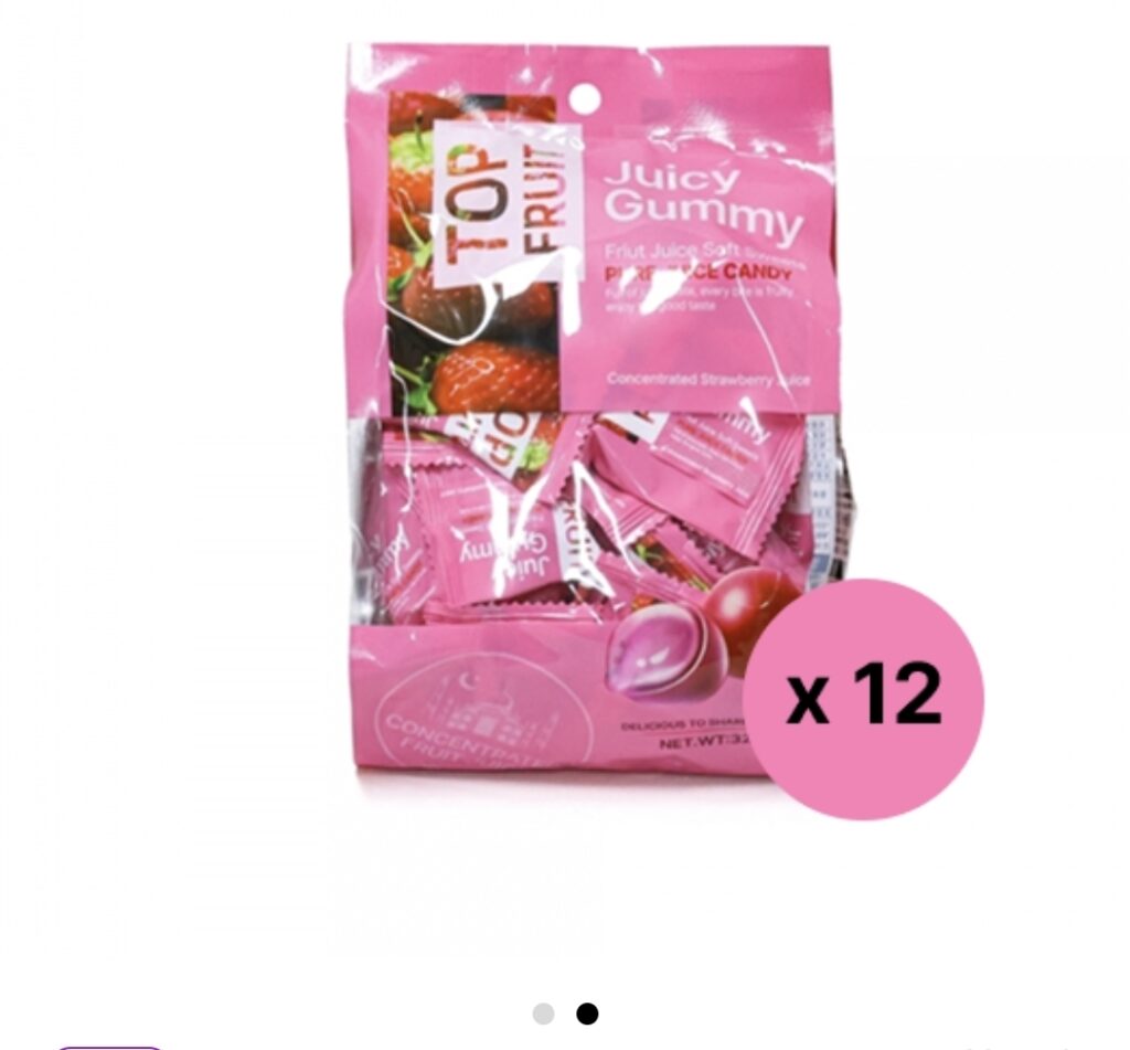 [Khác] Topfruit Nho Xanh/Thạch dâu 320g*12