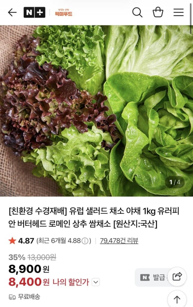 Rau xà lách Châu Âu 1kg