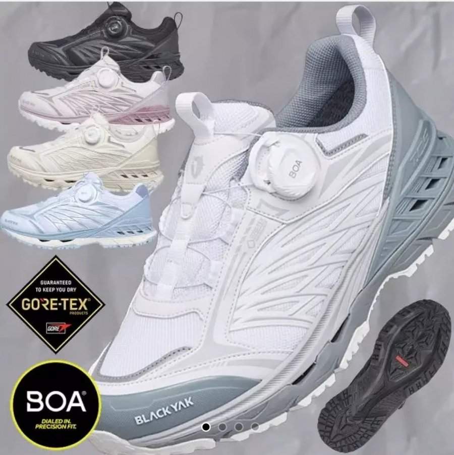 Giày leo núi/đi bộ Yak Gore-Tex đen 343 MAX D