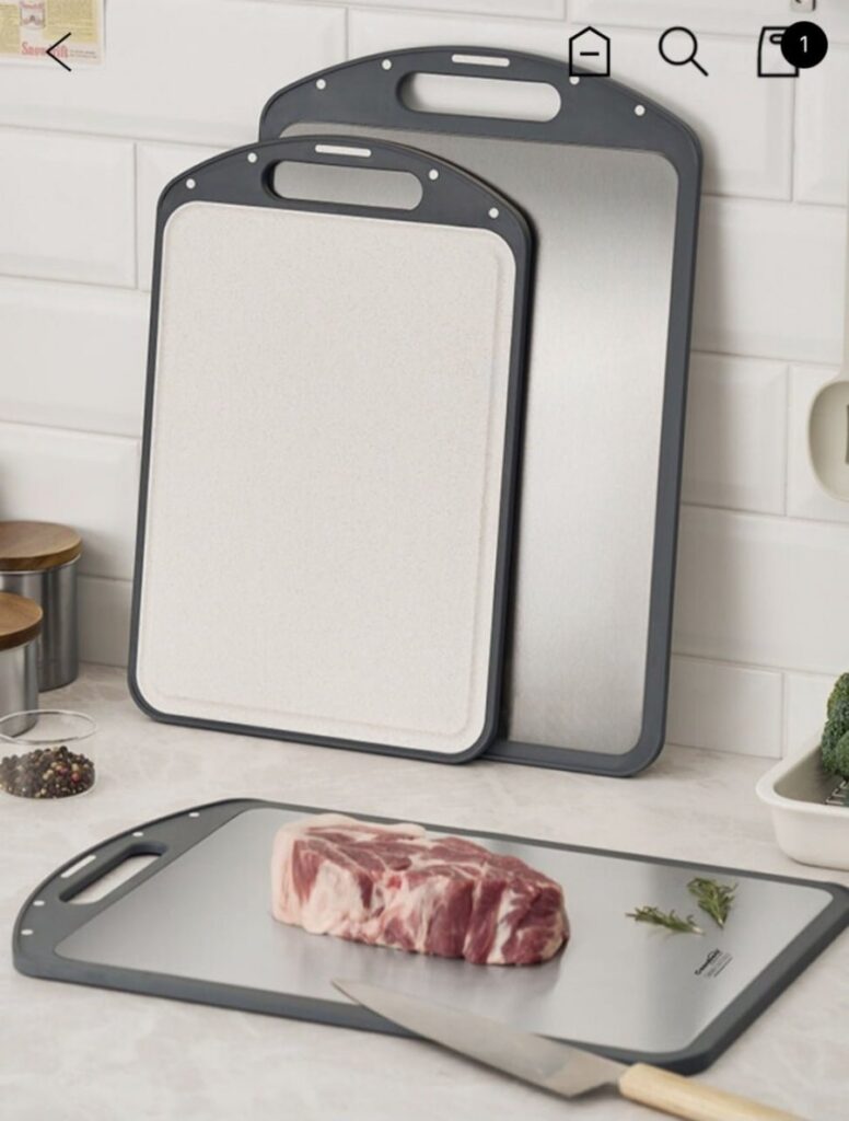 Thớt hai mặt inox 304 dòng thớt vệ sinh thịt cá