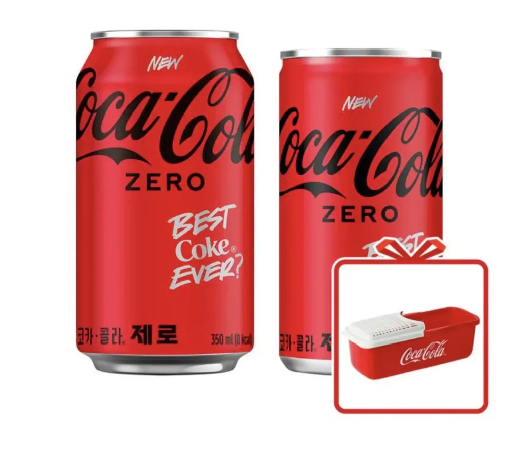 Coca-Cola Zero 350ml 24 gói + Coca-Cola Zero 190ml 30 gói + Nồi nấu mì Coca-Cola làm quà tặng
