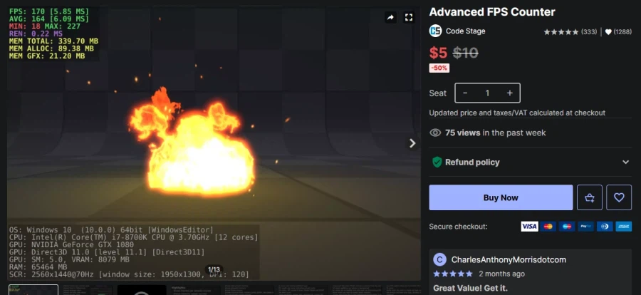 Bộ đếm FPS nâng cao