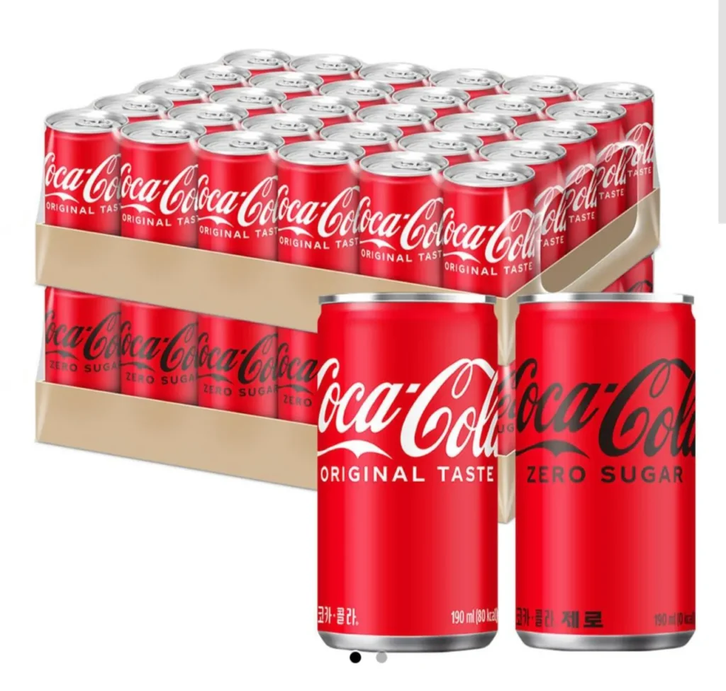 Coca-Cola Zero 190ml 30 miếng + Coca-Cola 190ml 30 miếng