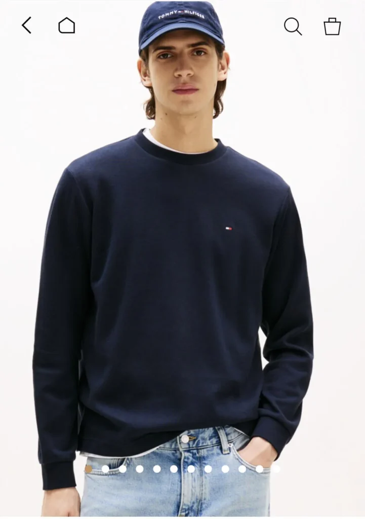 Tommy Hilfiger Tay áo dài mềm mại