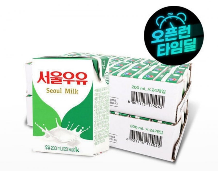 Sữa tiệt trùng Seoul 200ml 48 gói