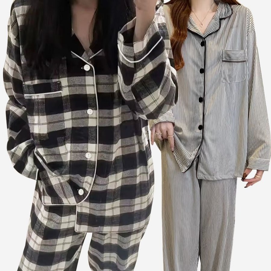 Life Pyjama ~3XL Homewear Bộ đồ ngủ hàng ngày Milan / Quần 1+1