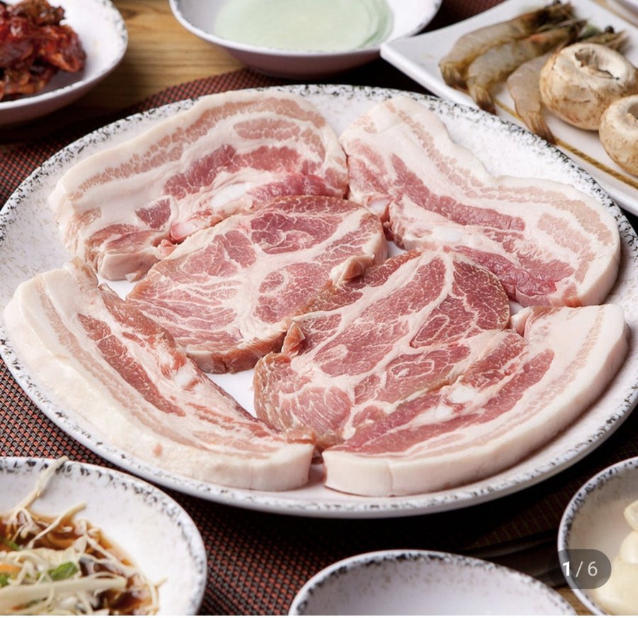 500g thịt ba chỉ đông lạnh + 500g cổ heo