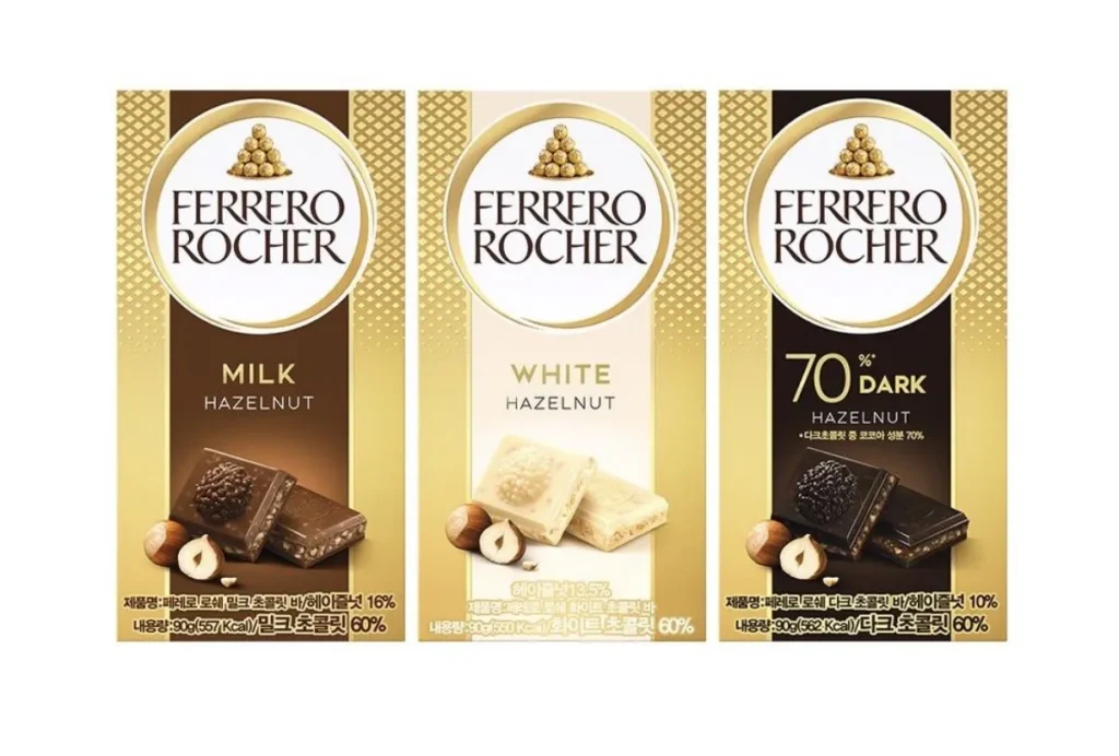 Ferrero Rocher Bar (Chescheanim) Sôcôla Sữa/Đậm/Trắng 6+3
