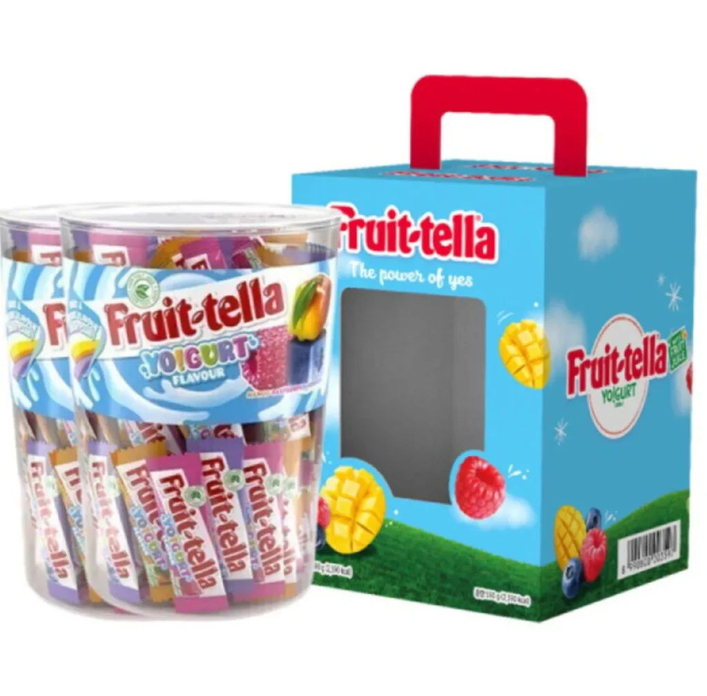 2 chai Fruittella 590g + hộp