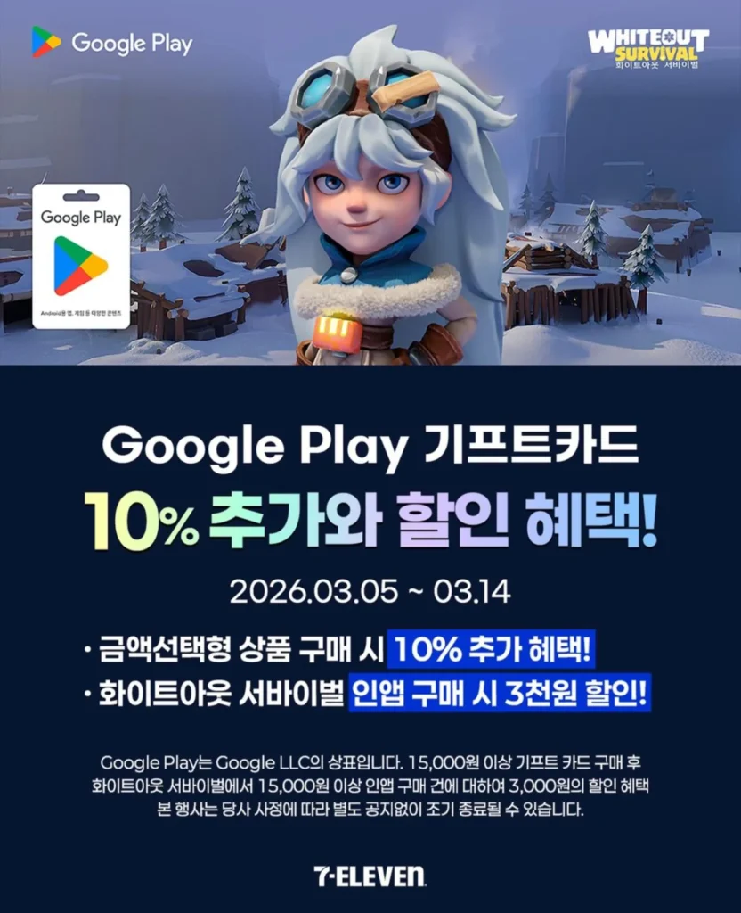 Số lượng mã quà tặng Google Play có thể lựa chọn Phí bổ sung 10%