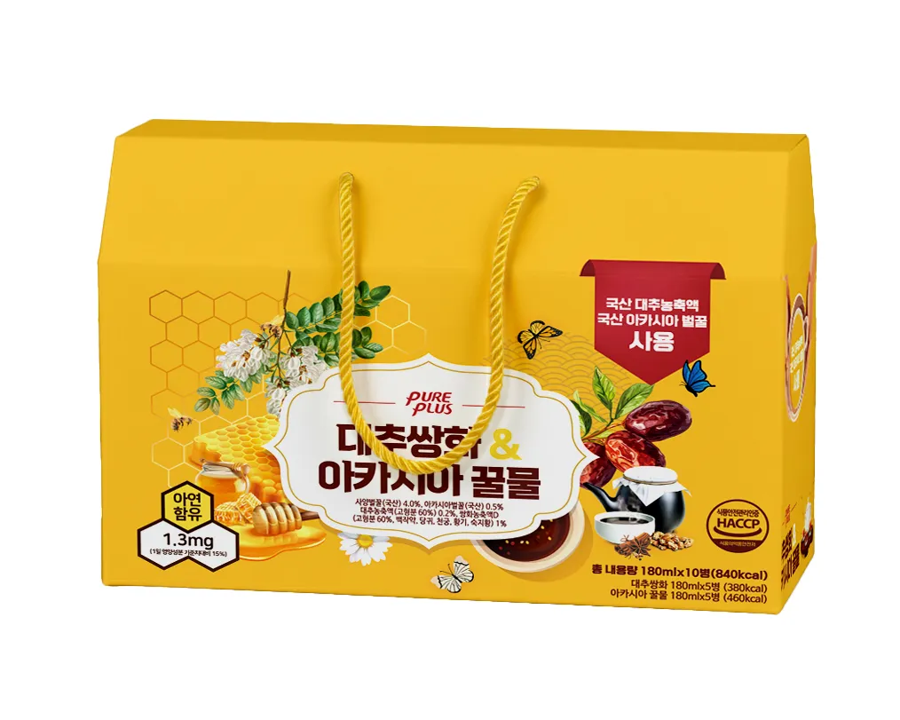 퓨어플러스 대추쌍화&아카시아 꿀물 180ml (40입)