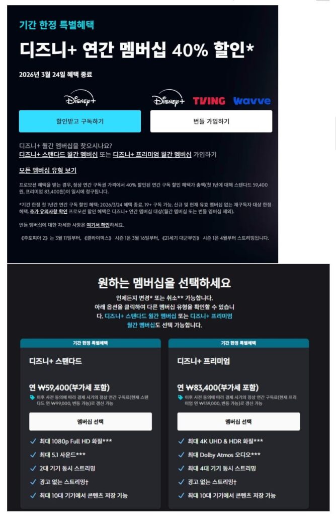 Giảm giá 40% khi đăng ký Disney Plus hàng năm