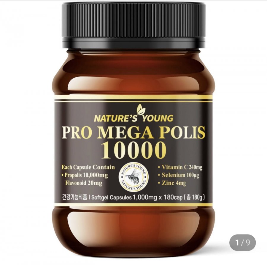 Nature’s Young nồng độ cao Keo ong Úc Nutrient 10000mg 180 Viên