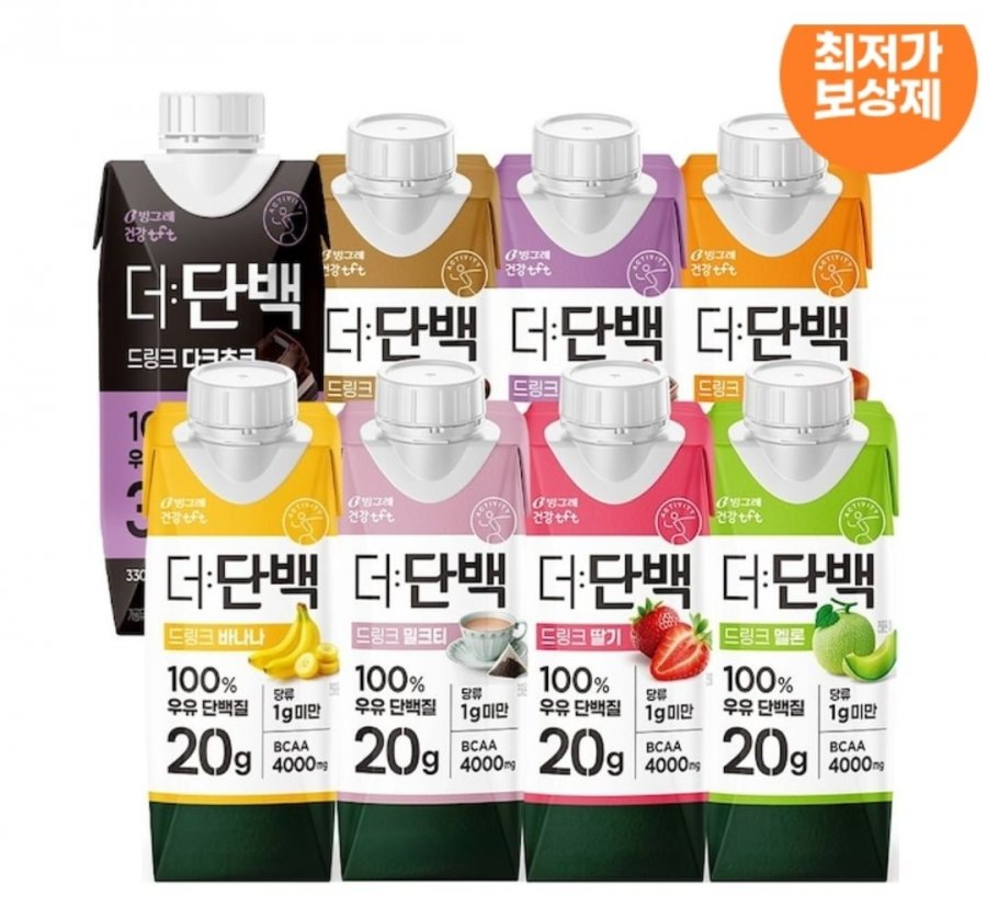 Thức uống Protein 8 loại 18 gói x 2