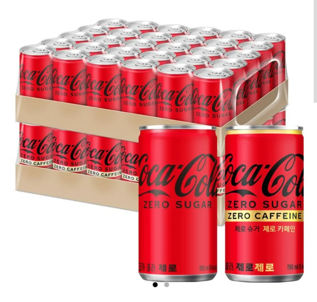 Coca-Cola Zero, 190ml, 30 miếng + Coca-Cola Zero Zero, 190ml, 30 miếng (Thành viên trà + Kakao Pay + Giỏ hàng)