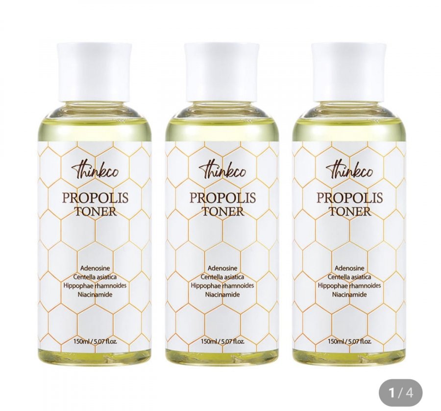 Nước hoa hồng Thinkco Real Propolis Skin 150ml bộ 3