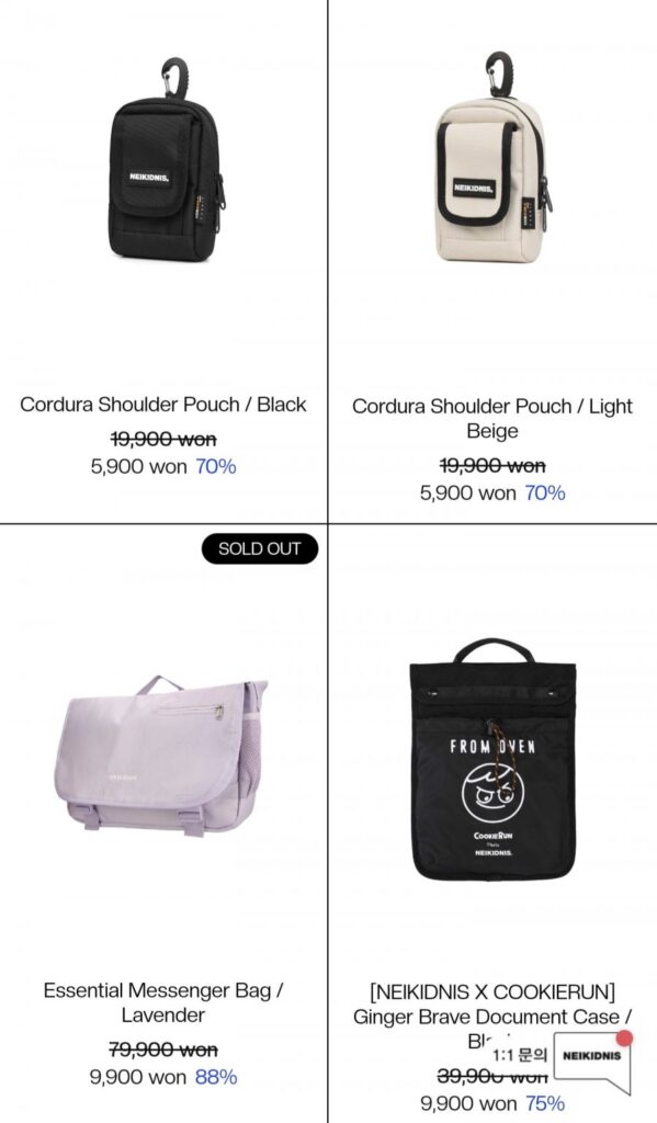 Bán thanh lý các loại túi khác nhau