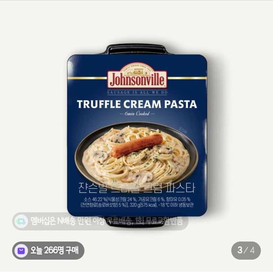 Pasta Kem Truffle Xúc Xích Johnsonville