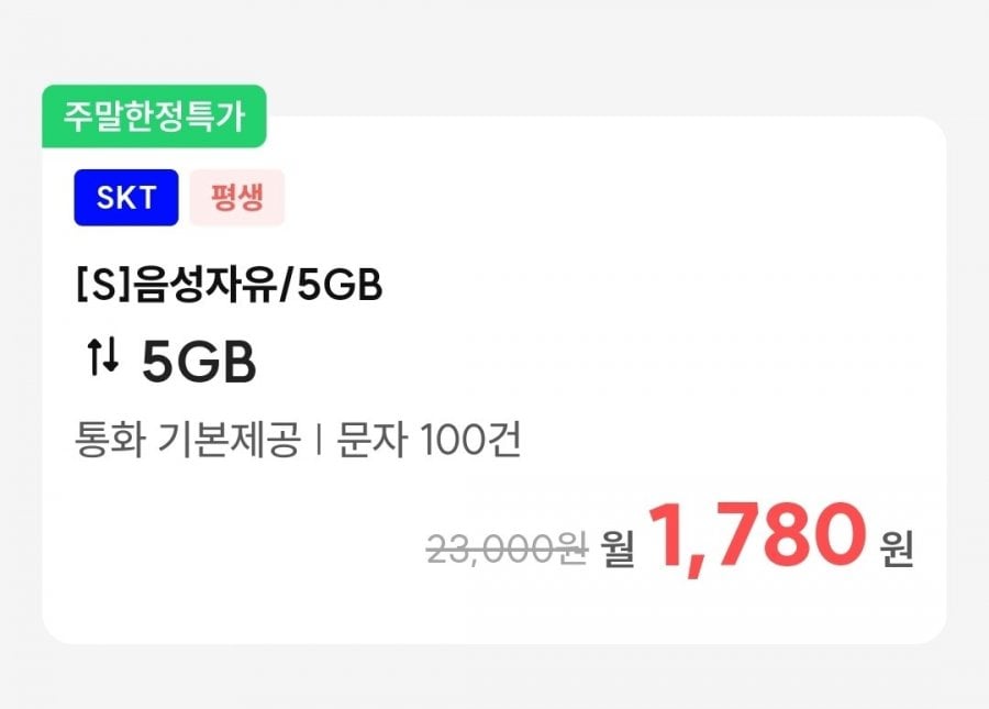 Tiền tệ: Cơ bản, Dữ liệu: 5GB