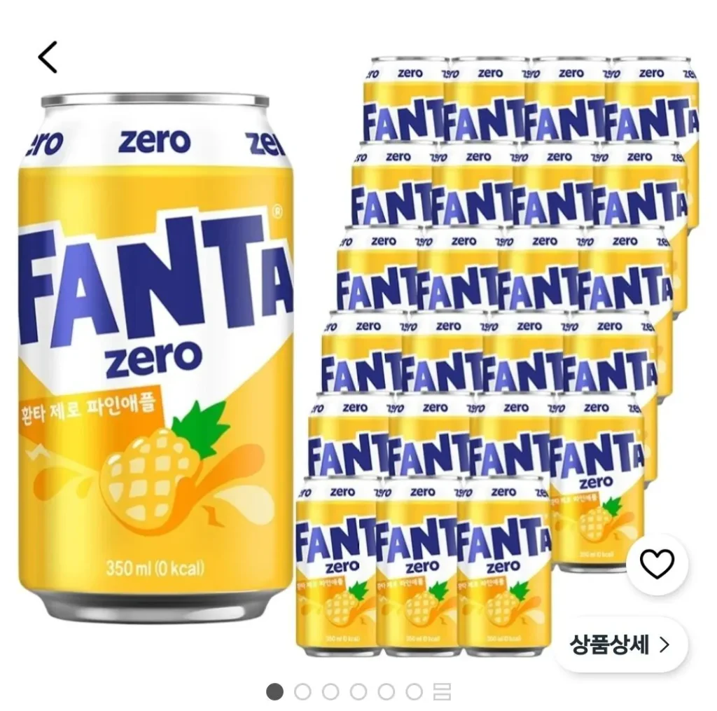 Dứa Fanta Zero, 350ml, 24 miếng