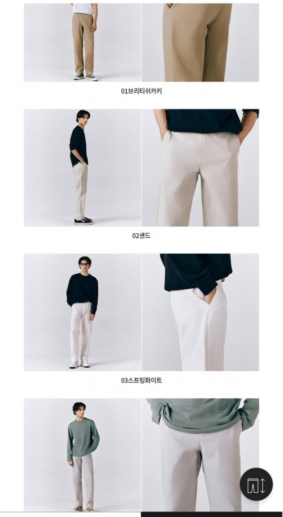 Quần chino ống côn vừa vặn