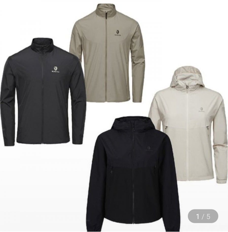 Áo khoác gió nam nữ Gore Windstopper màu đen Yak