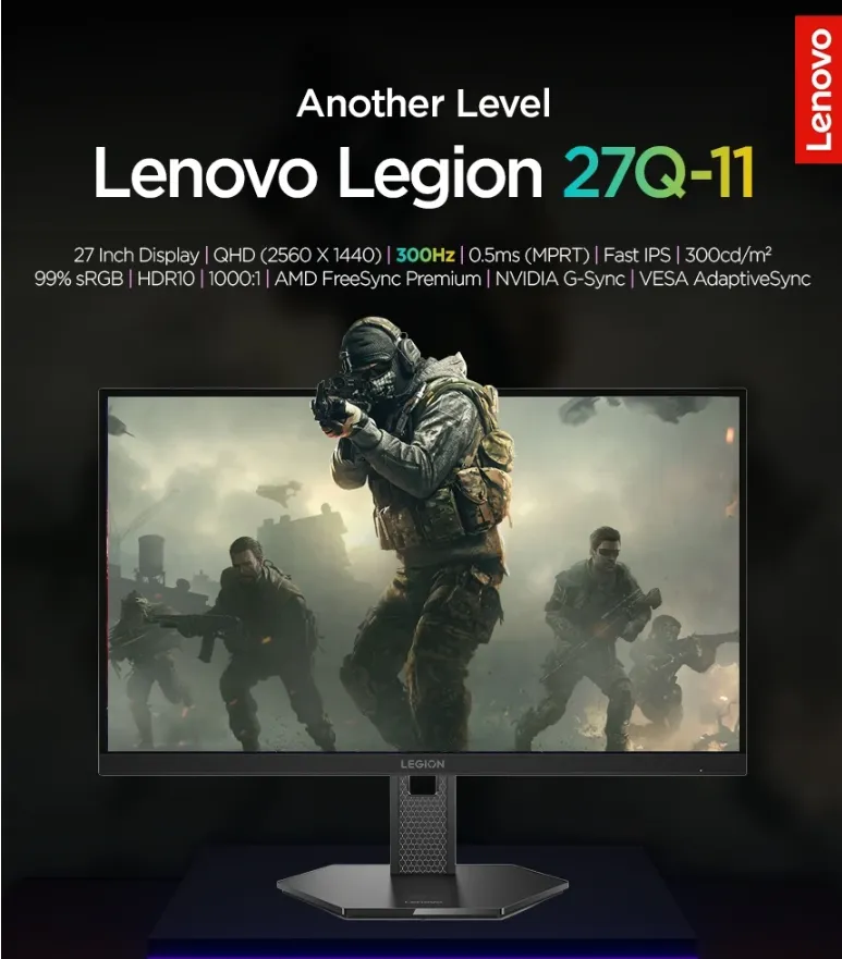 Lenovo LEGION 27Q-11 27 inch QHD 300Hz