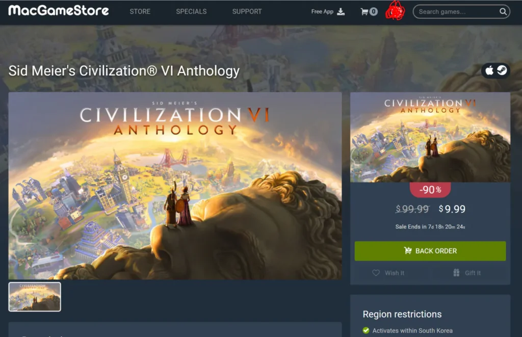 Khuyến mại Civilization 6 / Civilization 5 (từng DLC ​​đầy đủ)