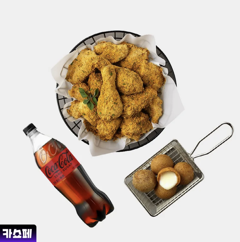 [Khác] BHC Prinkle + Phô Mai Viên + Coca-Cola Zero 1.25L