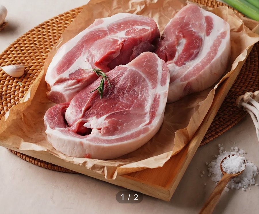 1kg thịt lợn chân trước