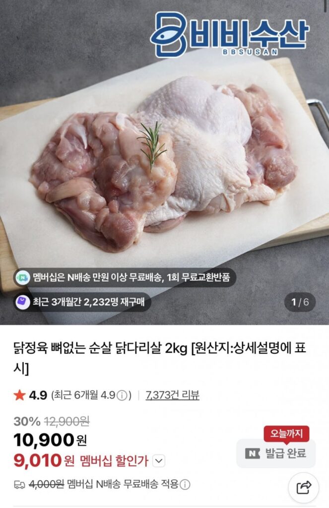 2kg đùi gà rút xương không xương