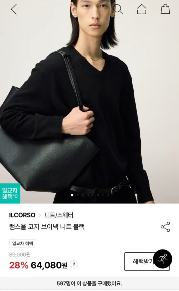 Triển lãm đặc biệt Il Corso Last Piece Áo len cổ chữ V