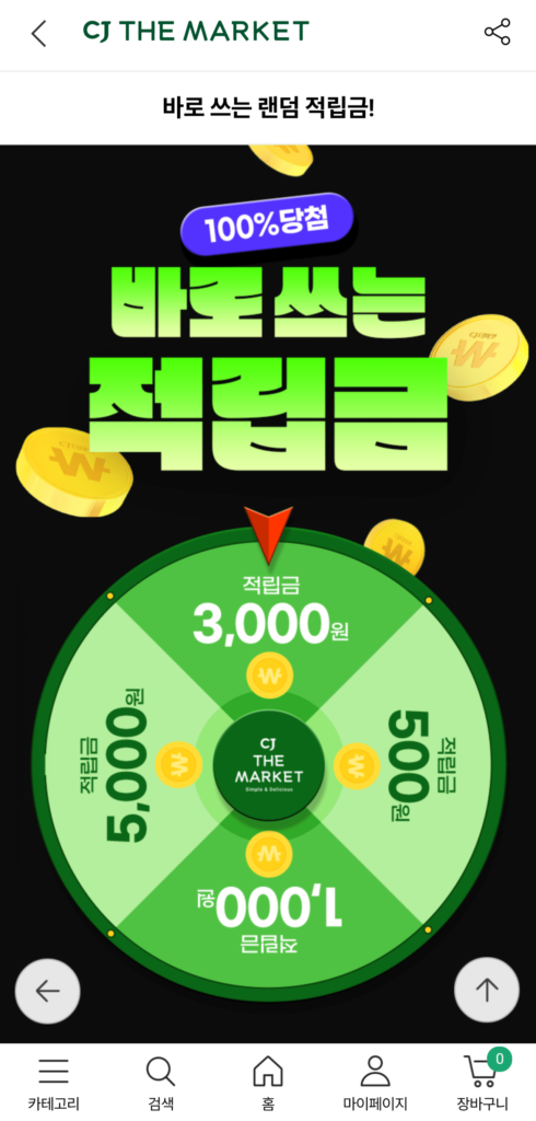 Điểm Roulette lên tới 5.000 won