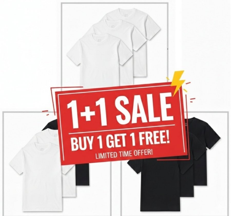 Áo thun ngắn tay cotton nguyên chất Project M (6 chiếc)