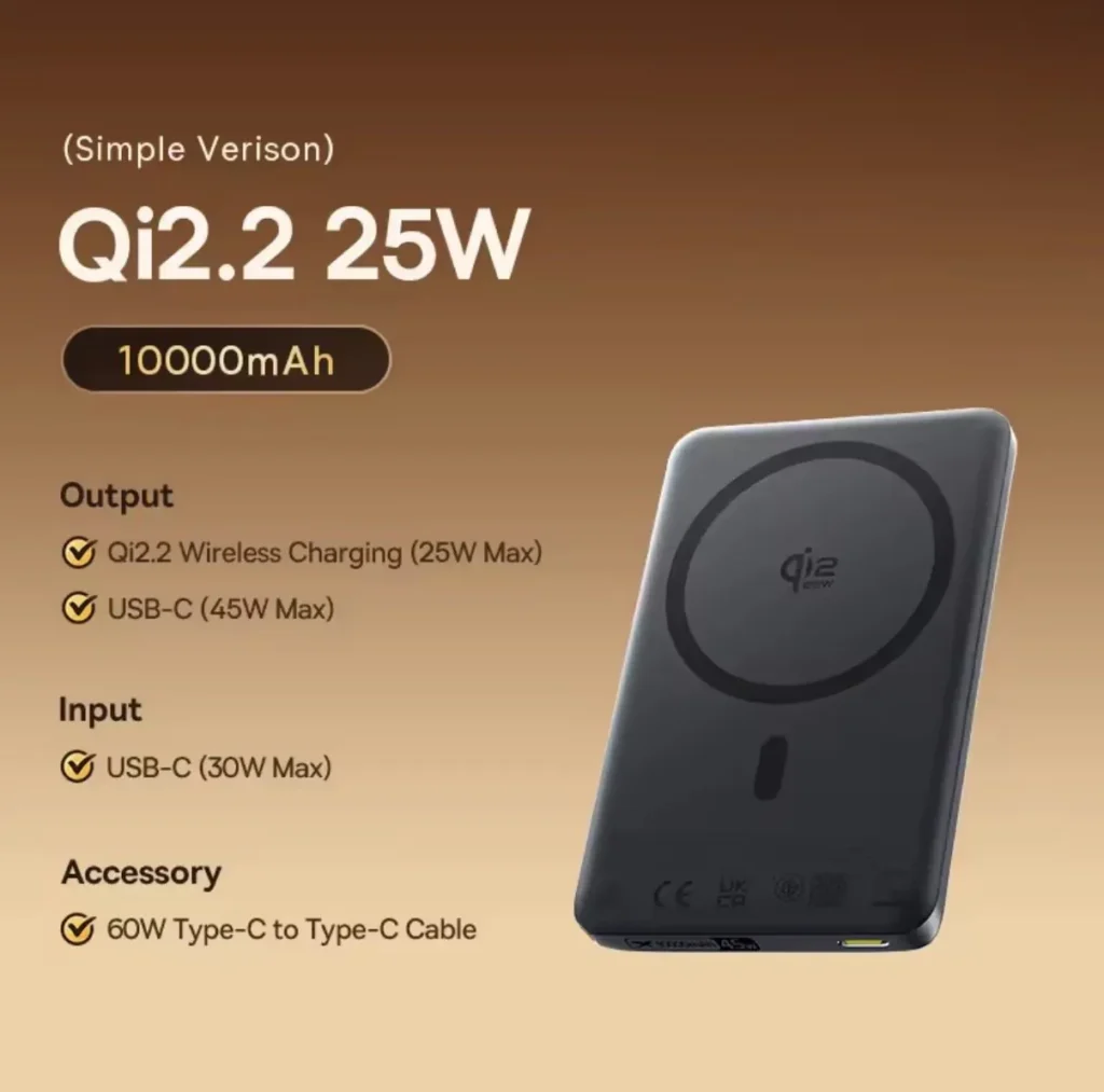 Pin phụ Baseus Qi2.2 25W MagSafe 10000mAh